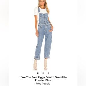 We the free Ziggy blue denim overall